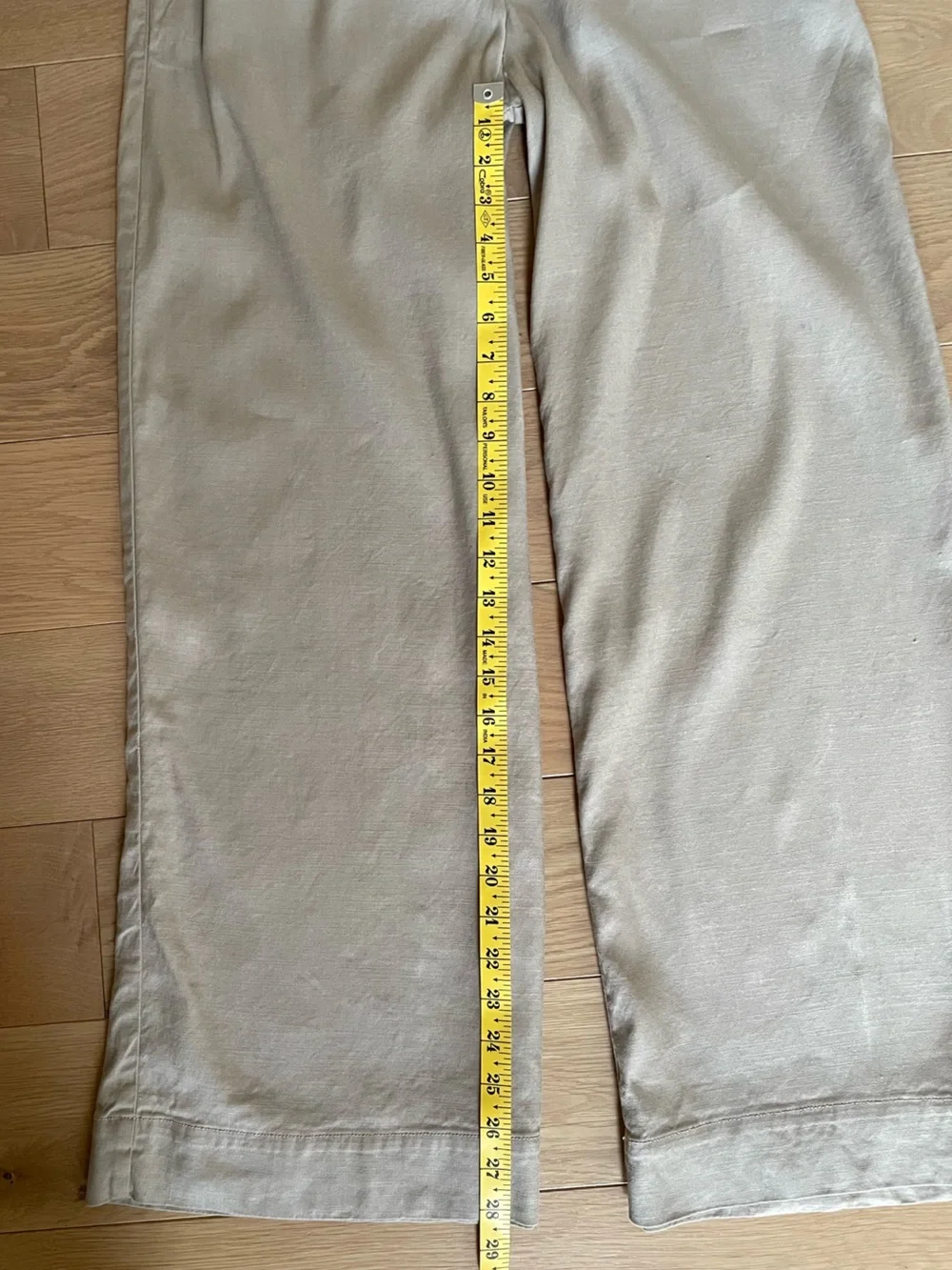 Everlane Linen Trousers Khaki Size 4